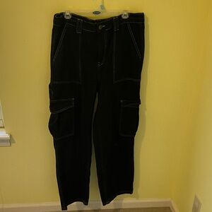 Men's Black Cargo Skater Jeans